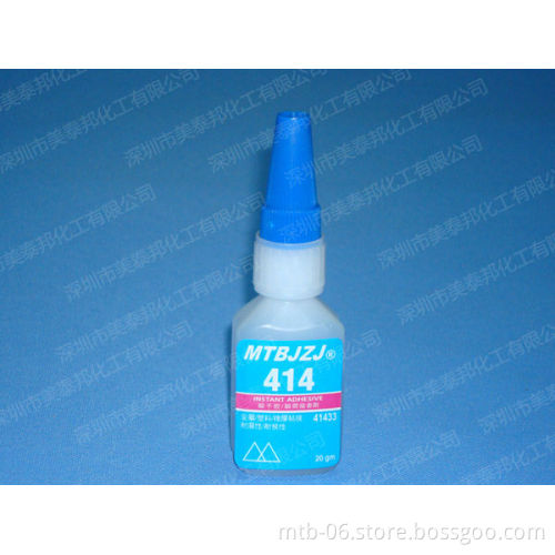 20 Seconds Cure Clear Cyanoacrylate Glue for Bonding Metal/Rubber/Plastic